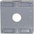 Sigma Electric 14357 1-Inch 3 Hole 2-Gang Box, Gray