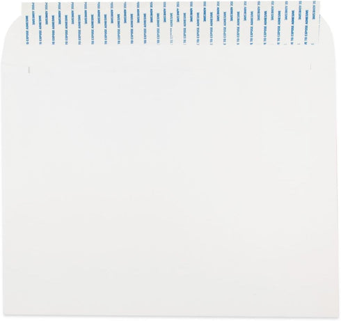 JAM PAPER 9 1/2 x 12 1/2 Booklet Commercial Envelopes, Peel and Seal Closure, White, 25/Pack
