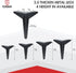 TCHOSUZ 6 Inch 15cm Set 4 4 / Metal Furniture Legs, of Heavy Duty Modern Diamond Triangle Table Desk Chair Sofa Legs