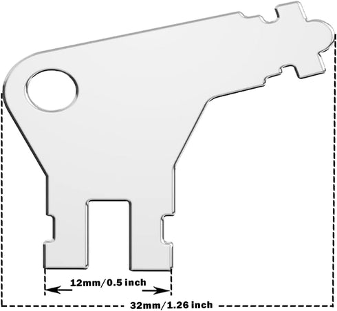 10Pcs Paper Towel Dispenser Key - Universal Paper Towel Dispenser Replacement Key fit Georgia Pacific Toilet Paper