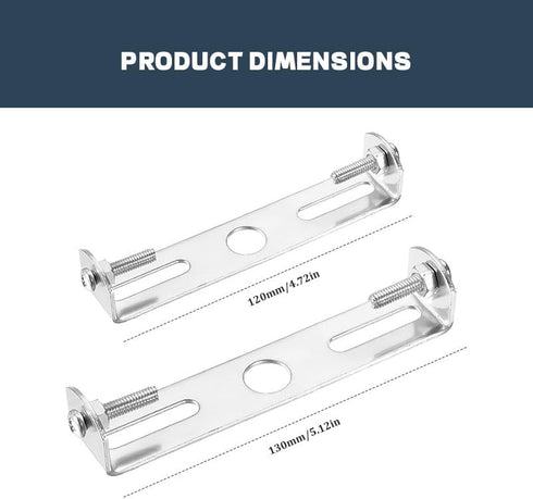 OpusBags 2 Sets 120mm of Metal Color Ceiling Light Fixtures, Including Steel Crossbars, Screws, Washers, and Nuts