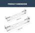 OpusBags 2 Sets 120mm of Metal Color Ceiling Light Fixtures, Including Steel Crossbars, Screws, Washers, and Nuts