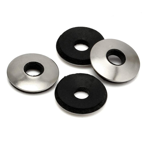 MewuDecor 1/4" x 5/8" Neoprene EPDM Bonded Sealing Washers, Stainless Steel 18-8 (304), 50 PCS