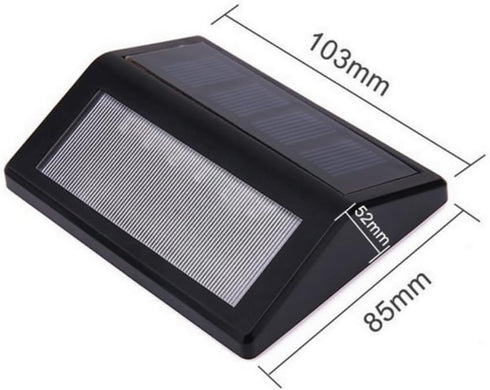 anso Waterproof Solar Garden Wall Lamp - LED Light Control (White)