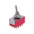 mxuteuk 2pcs Miniature Toggle Switch MTS-402 12 Terminal 4PDT Car Dash ON/ON 5A 125V 2A 250V
