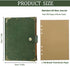 SEEHAN A5 Binder Blank Journal Leather Notebook, 200 Pages, Refillable A5 Journals for Writing and Drawing