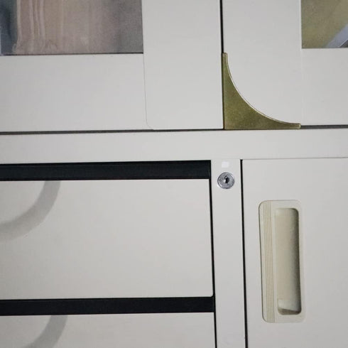 Haowei 4 Pcs Metal Corner Guards for Furniture, Decorative Safety Angle Guard Edge Cover, Multifunctional Hardware