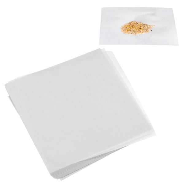 500PCS 75X75mm Non-Absorbent Nitrogen-Free Gloss Paper Sheets for Scale Measurement Samples.