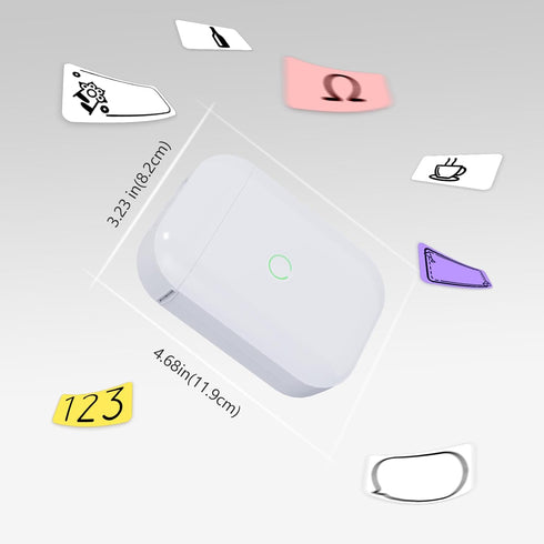 D11 Mini Bluetooth Label Maker Machine - Portable Label Printer for Organizing Jars, Bins, Home & Office