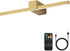 Brass Battery Operated Picture Light with Remote,Wireless Gallery Lights Brass 15.7 inch
