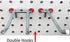 Pegboard Peg Locks, 50PCS (1/4 inch, Red)