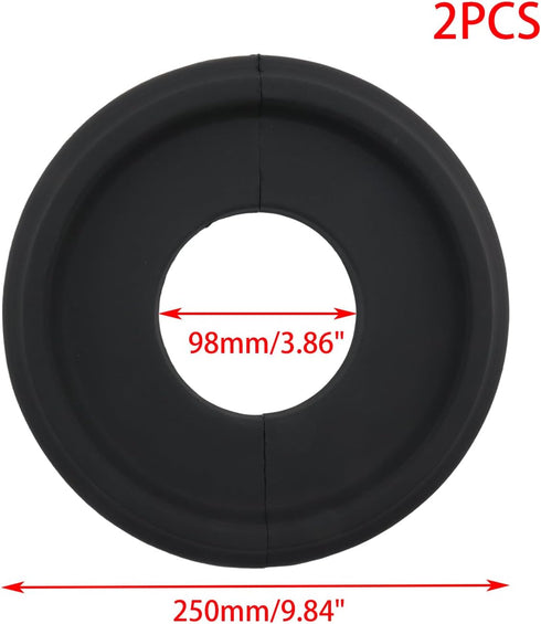 2PCS 9.84" Black Classic Ceiling Light Fixture Split Ceiling Medallion for Light Fixtures & Ceiling Fans, OD