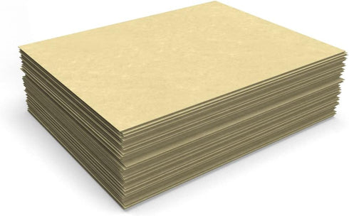 LUXPaper 8.5" x 11" Cardstock, Gold Parchment, 65lb. Cover, 50 Qty