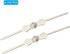 100 Pack 45mm/1.8" PATIKIL Chandelier Connector Clip, Length Chandelier Bowtie Pin Replacement for Fastening Crystals