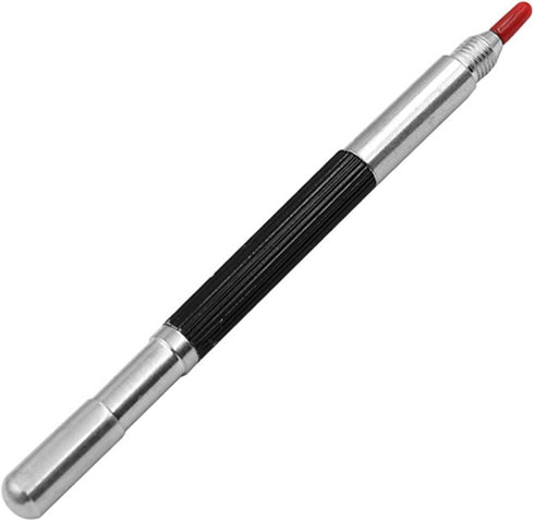 Black Alloy Scribe Pen - Carbide Metal Glass Tile Cutting Marker Pencil for Metalworking, Woodworking Hand Tools