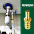 Joywayus 3/8" to 1/2" Barb Fitting Reducer, Pack of 2, Brass Fitting for Water/Fuel/Air