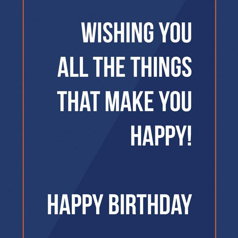 Prime Greetings Cheers and Happy Birthday Card for Brother, Eco-Friendly, Made in America, 5in x 7.75in with Premium