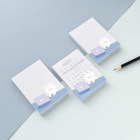 SET 4 Packs, 4 100 400 Monolike Memopad Gureum's Daily Life design - Different Designs, Sheets Per Pad, Total Sheets