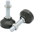 BE-TOOL 2 M16 60 MM 60 MM Pcs Cabinet Adjustment Support Feet with Plastic Round Base Design x x Easy to Adjust for TV