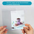 Rikyo 6 Pages-12 (Vertical-4x6) Acrylic Sign Holder,Table Card Multi-Page Flip Display Sides,T Shape Double-Sided