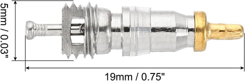 PATIKIL Air Conditioning Valve Core with Seal, 50 Pack Refrigeration Service Valve Stem Cores for HVAC AC System Accessories by PATIKIL