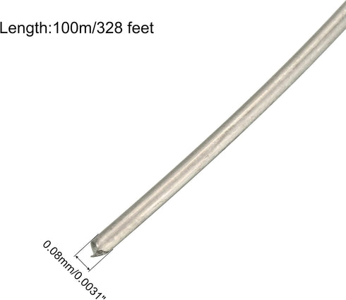 MECCANIXITY 3pcs 100m/328ft Molybdenum Screen Cutting Wire Line Phone LCD Cutting Wire Glass Separate Repair Tool, 0.08mm