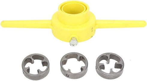 Plastic Pipe Die, PVC Thread Tool Maker NPT Circular Die Set for Durable Thread Plumbing Manual Hand Tool