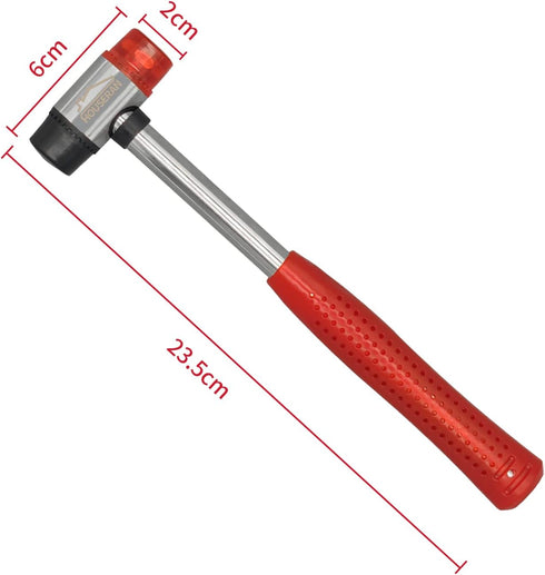 Rubber Mallet, Small Rubber Hammer for Vinyl Flooring, Tile, Crafts, Jewelry Making