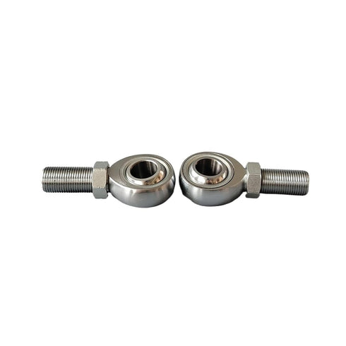 MOYEE 3piece Thread(0.75inch Structure Male Rose Joint Rod End Bearings Car Parts Jam Nuts Left and Right LH)