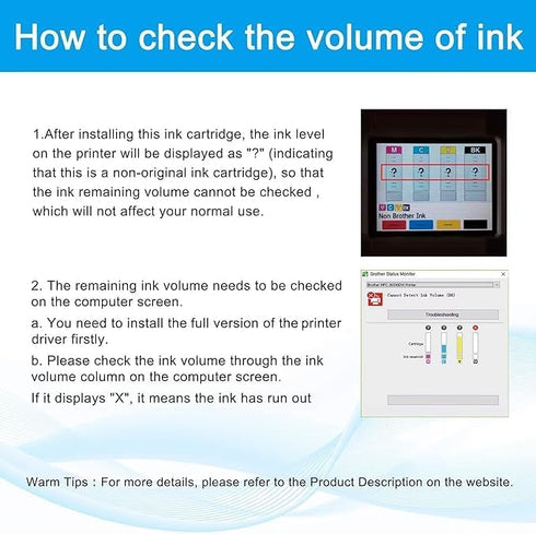 LCL Compatible Ink Cartridge Replacement for Brother LC-404, LC404, LC-404C, LC404C for MFC-J1205W, MFC-J1205W XL,