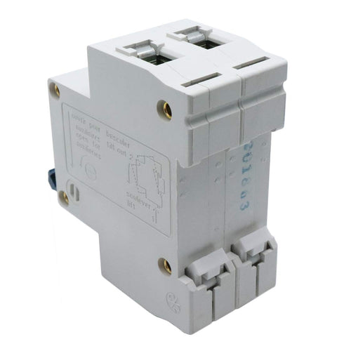 50 Amp Dual-Pole Circuit Breaker Switch, Din Rail Mounted Home Use Circuit Breaker for Household Appliance Circuit Security Protection (DZ47-63 C50)