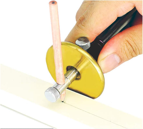 YOSELIN Dovetail Jig Wheel Marking Gauge Tool Set, 1 Bearing Wheel Cutter, Inch & MM Scale Ruler