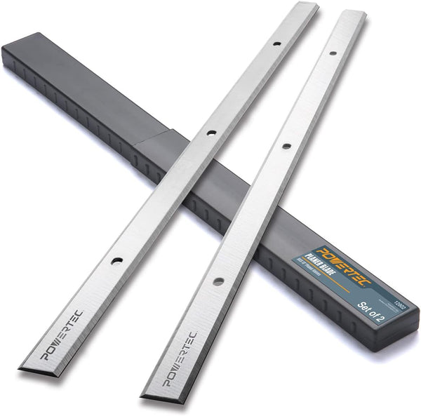 POWERTEC 13 Inch Planer Blades for Delta 22-580, 22-555 Planer, Set of 2 Replacement for Delta 22-549 Planer Knives
