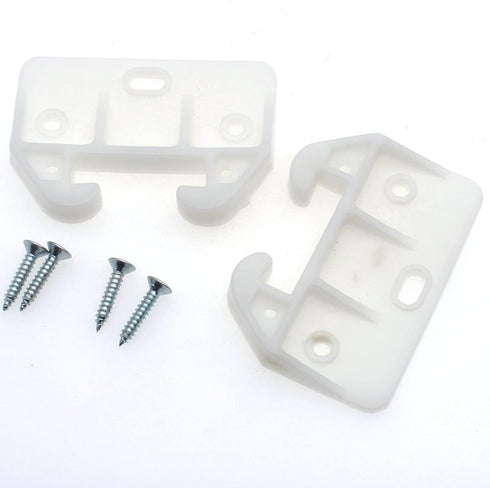FDXGYH 10 Pcs Plastic Drawer Guides, Drawer Track Guides for Dressers and Drawer Systems, White