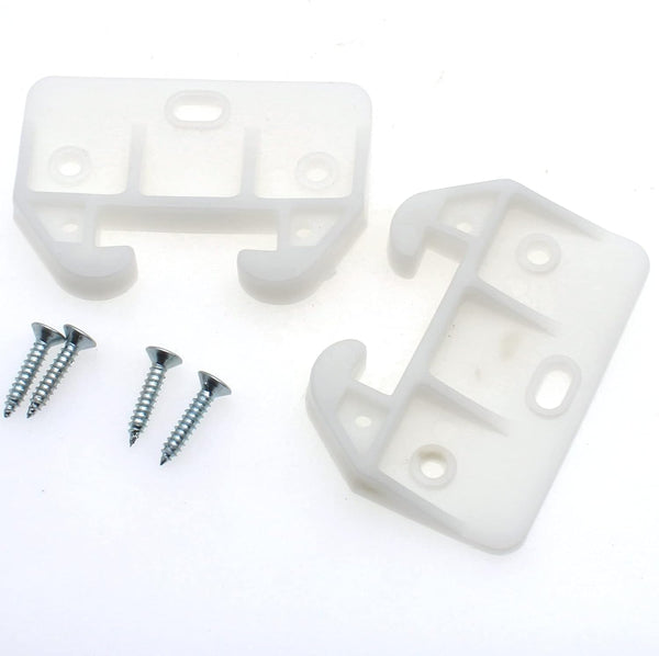 FDXGYH 10 Pcs Plastic Drawer Guides, Drawer Track Guides for Dressers and Drawer Systems, White