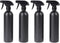 Plastic Spray Bottle 500ml Mister for Cleaning, Black Empty Spraying Bottles for Kitchen and Garden