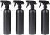 Plastic Spray Bottle 500ml Mister for Cleaning, Black Empty Spraying Bottles for Kitchen and Garden