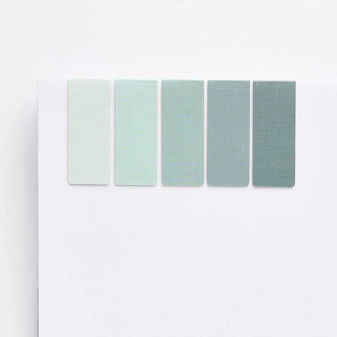 Set of 5 Monolike Magnetic Bookmarks in Emerald