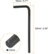 5pcs Hex Key Wrench 2.5mm L-Shape Hexagon Metric Wrenches Chrome Vanadium Steel Repairing Tool for Home Repair, Black