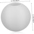 80mm Bulb Tofficu White Frosted Glass Globe Lamp Shade, round Shade Replacement for Wall Sconce and Ceiling Fan Light