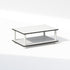 Furinno Just 2-Tier Toolless Multipurpose Printer Stand, Display Storage Shelf, White w/White Tube