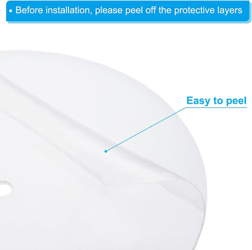 14" 3/8" 14.5-16" PATIKIL Lampshade Diffuser, Diameter with Center Hole Round Diffuser for Drum Lampshades Pendants