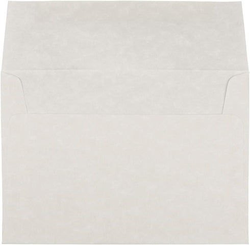 JAM PAPER A7 Parchment Invitation Envelopes - 5 1/4 x 7 1/4 - White Recycled - 50/Pack by JAM Paper