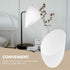 5-Pack 5.35X4.33X1.37 Inch DOITOOL Horseshoe Lampshade Plastic Replacement Lamp Shade for Desk and Floor Lamps Living