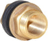 Joywayus 3/8" Female to 1/2" Male Solid Brass Water Tank Connector, Bulkhead Fitting with 2 Rubber Rings