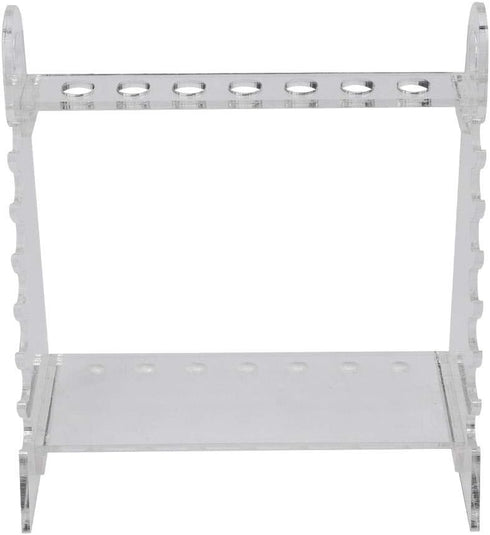 Organic Glass Pipette Rack, Trapezoid Supporting Holder with 1.5cm Hole for Pipettes