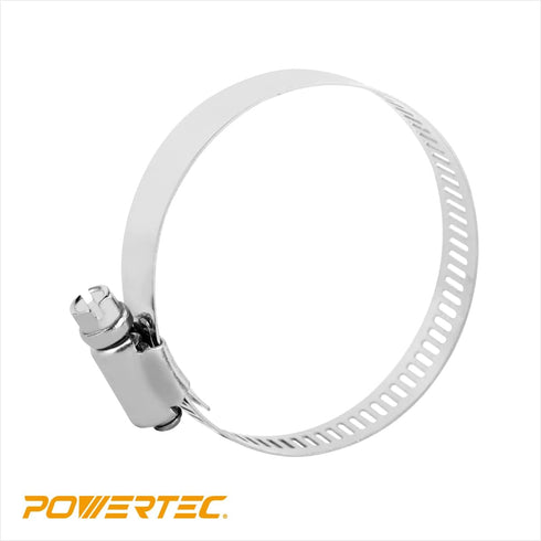 POWERTEC Stainless Steel Worm Gear Drive Hose Clamps - Adjustable 11/16" to 1-1/4", 10 PK