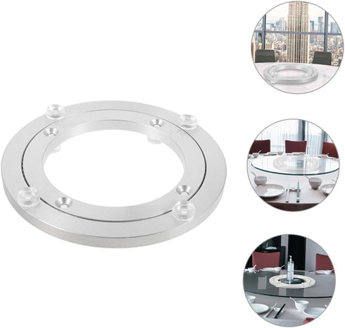 Alipis Alloy Heavy Duty Turntable Bearing for Dining Tables Sturdy Rotating Base for Art Displays Tv Stands and More