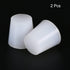MECCANIXITY 2 Pieces Solid White Silicone Rubber Tapered Plug 22mm to 29mm for Laboratory Use, Powder Coating,