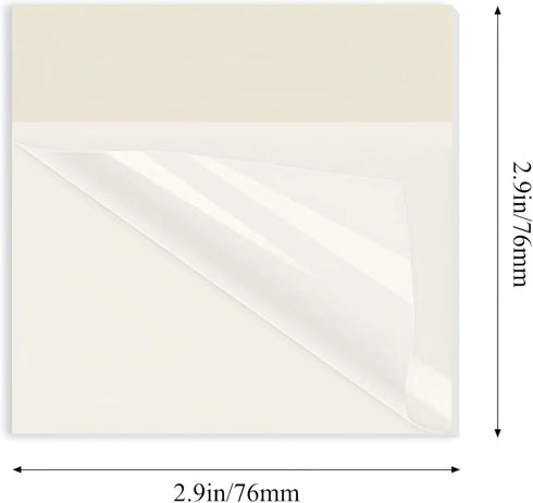 M&G 300 Sheets Transparent Sticky Notes, Waterproof Self-Adhesive Translucent Pads for Books Annotation School Office.